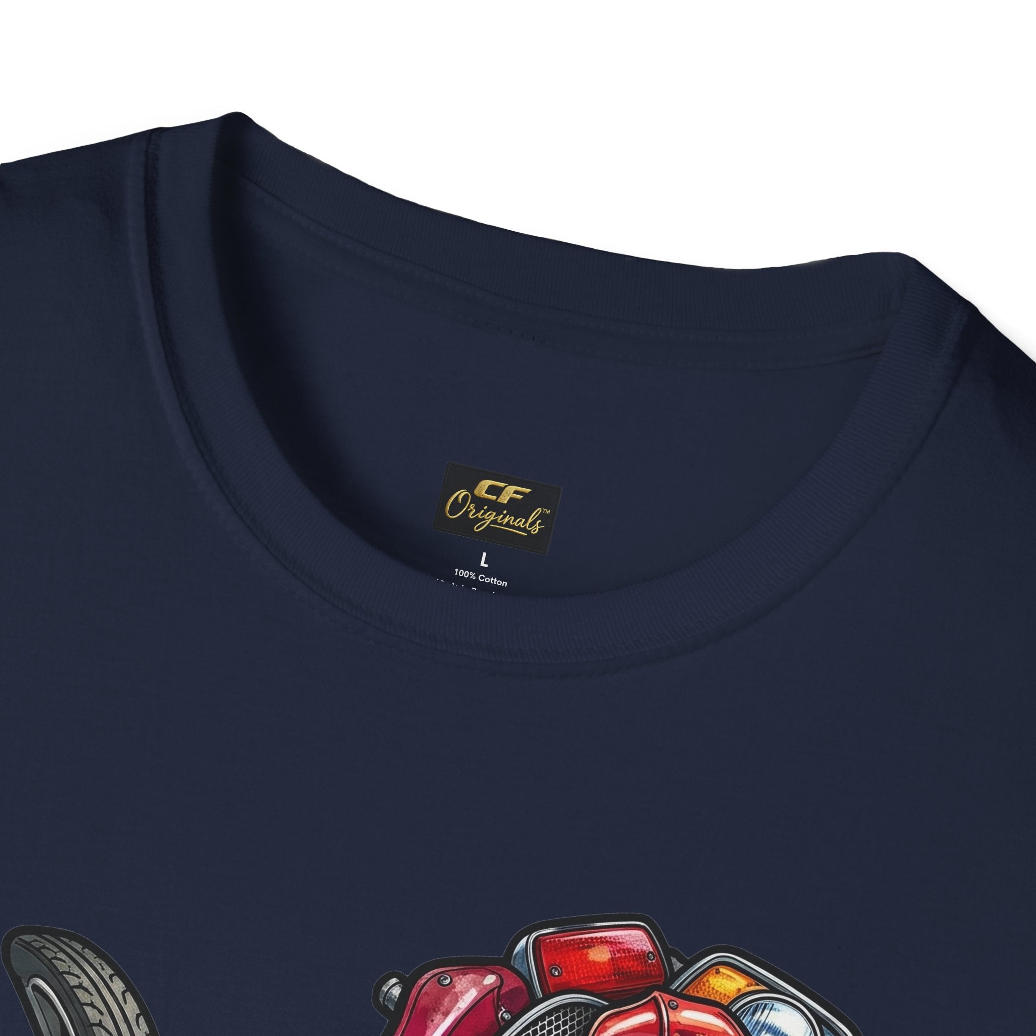 Colorful Mechanical Rose Graphic Tee