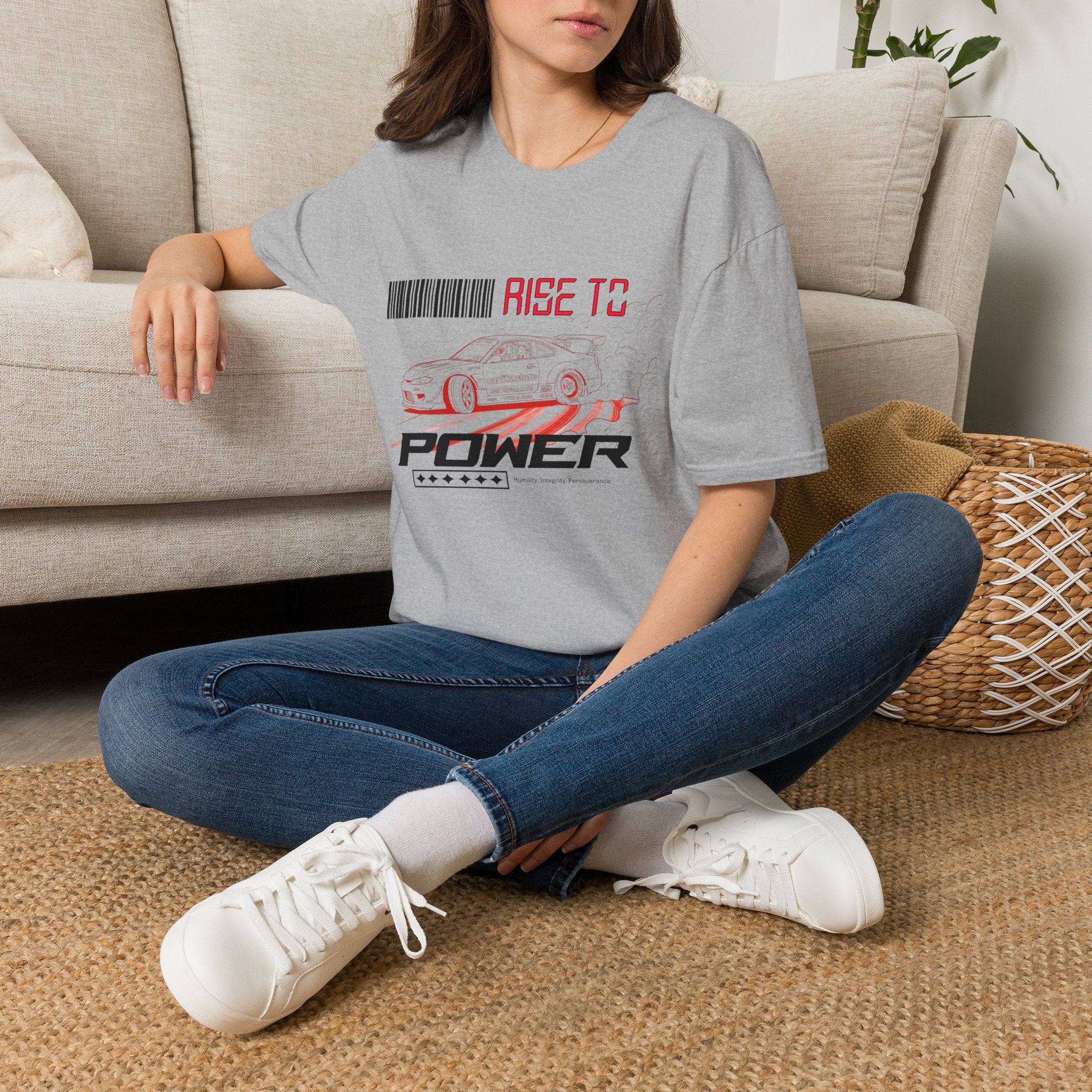 Car Racing T-Shirt — "Rise to Power" Drift Sports Tee