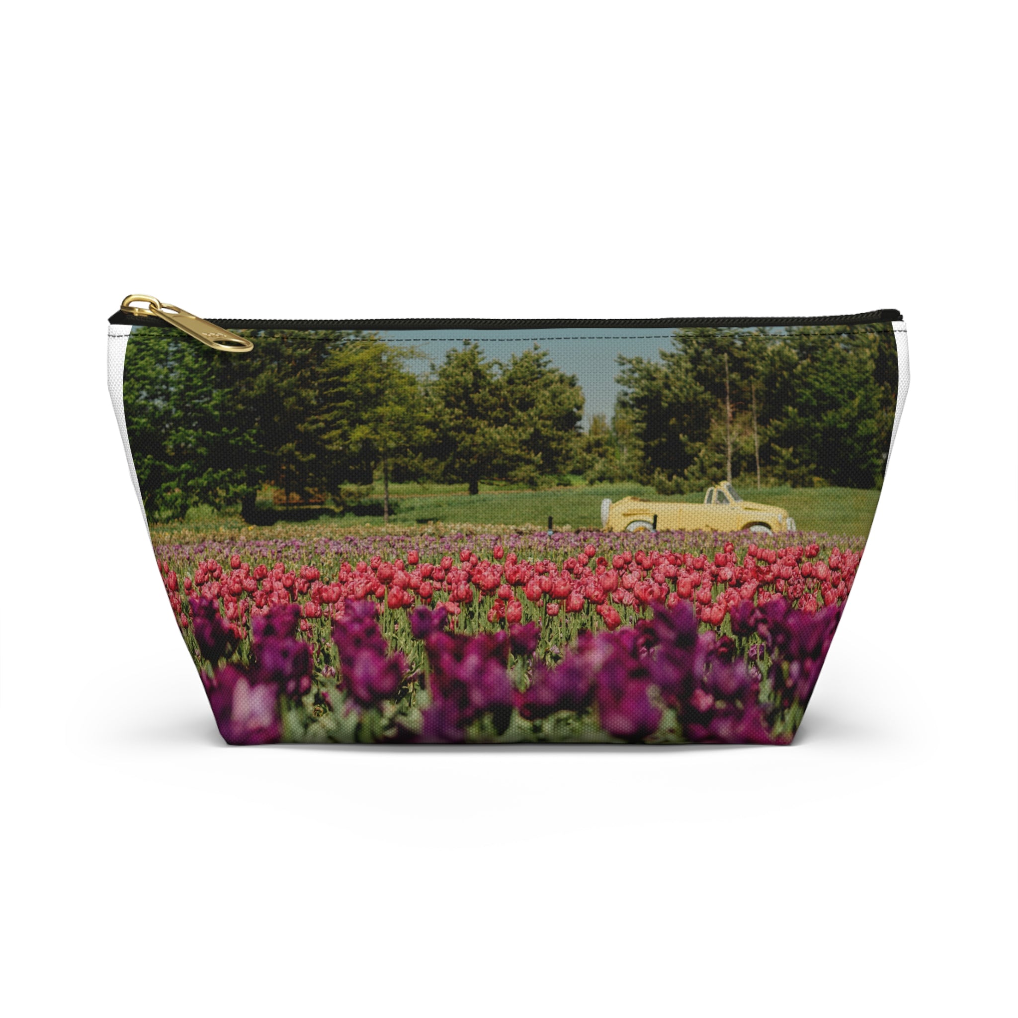 Vintage Floral Accessory Pouch — T‑Bottom Makeup & Travel Case