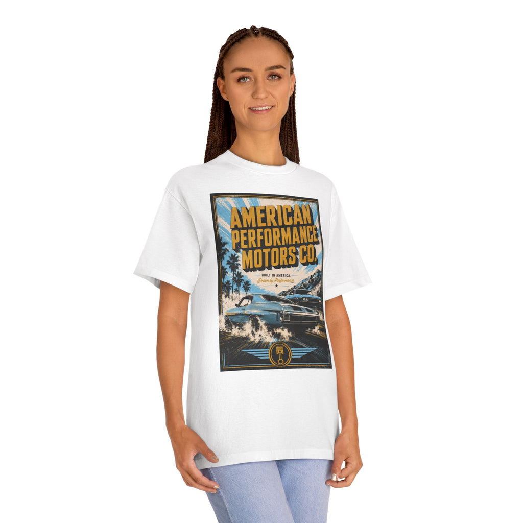 American Performance Motors Co. Tee — Retro Muscle Car Graphic Shirt