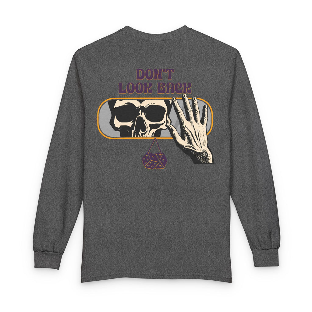 Skull "Don't Look Back" Long Sleeve Tee
