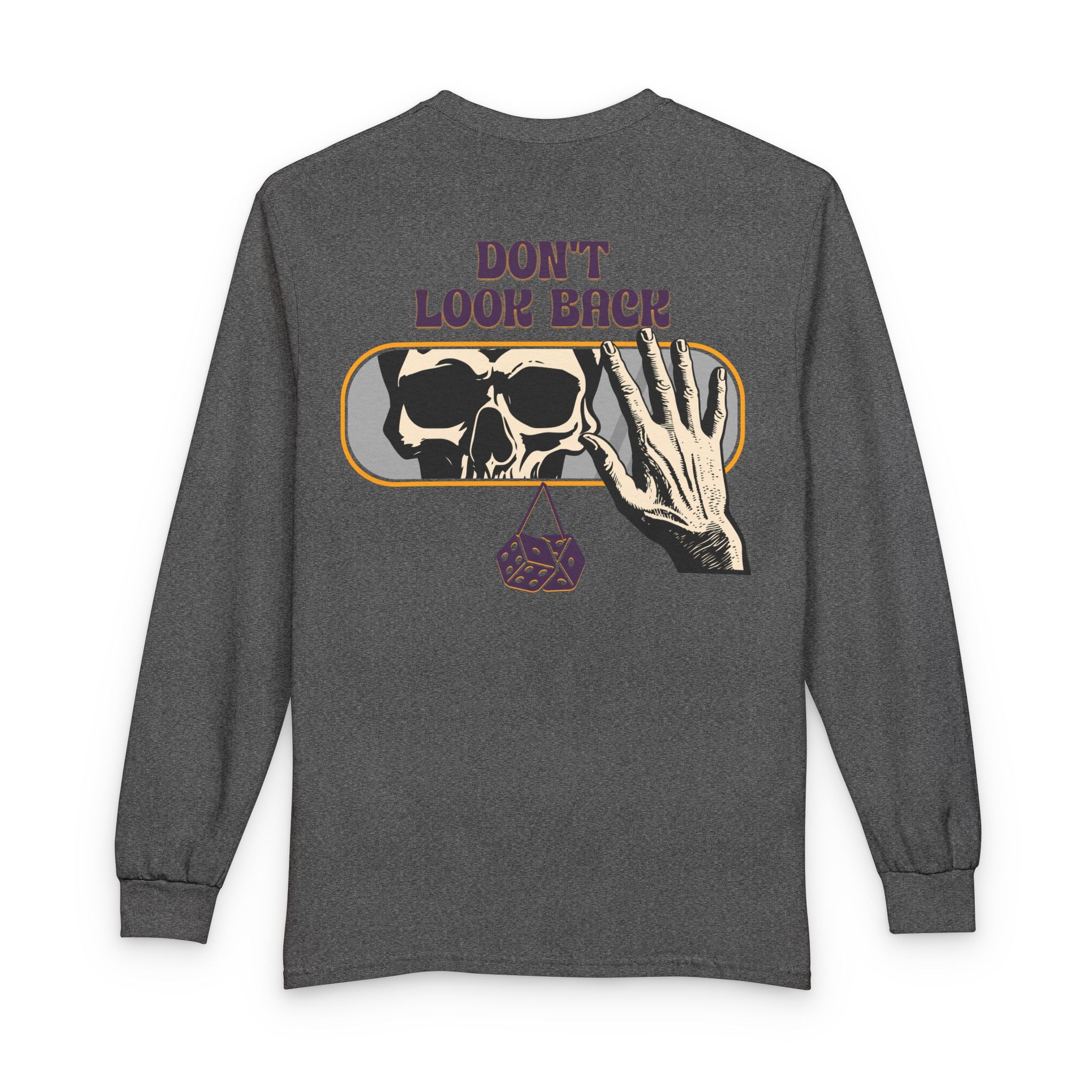 Skull "Don't Look Back" Long Sleeve Tee