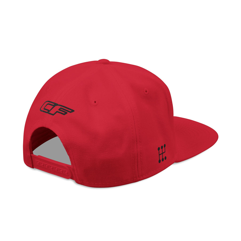 Embroidered 'Shift' Snapback Hat — Motorsport Logos