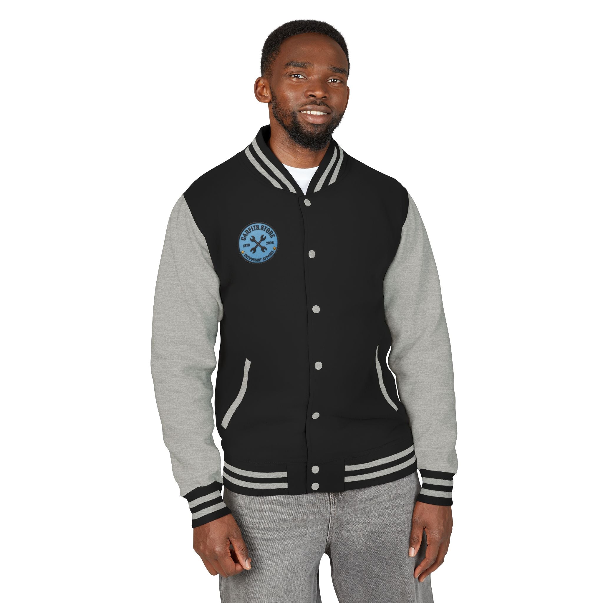 Mane Line Auto Lion Crest Letterman Jacket