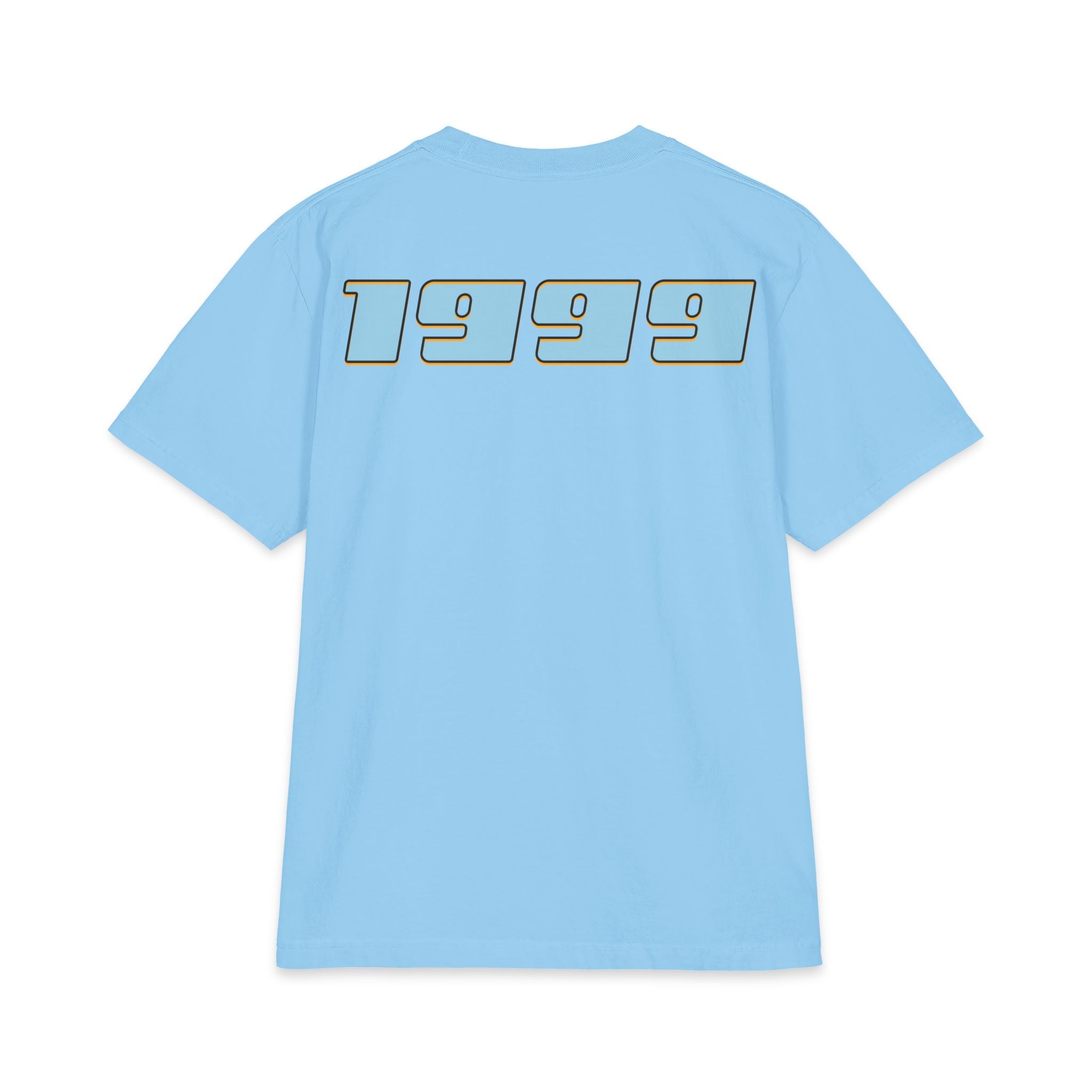 Classic Custom Mini-Truck Tee — Blue and Gold Graphic T-Shirt