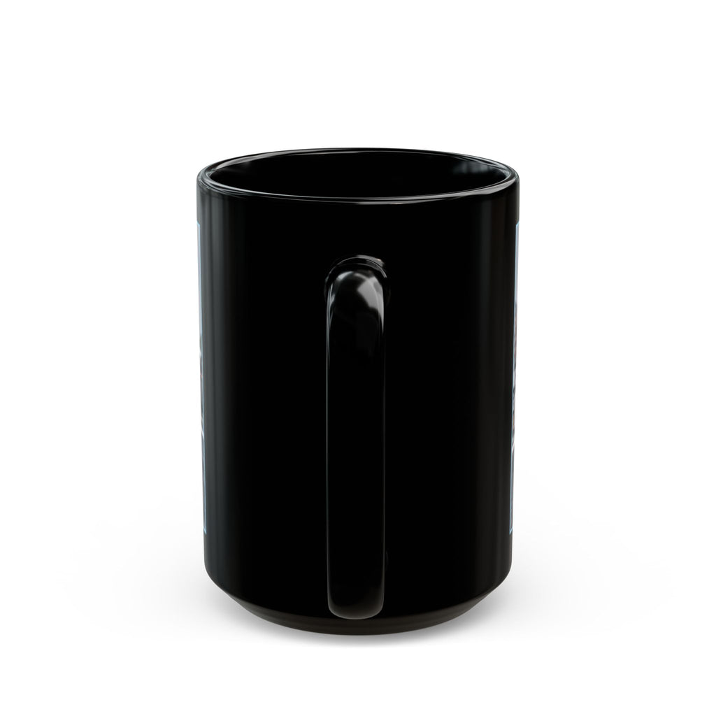 Dragster Racing Black Mug — High-Speed Drag Racing Photo Coffee Cup (11oz/15oz)