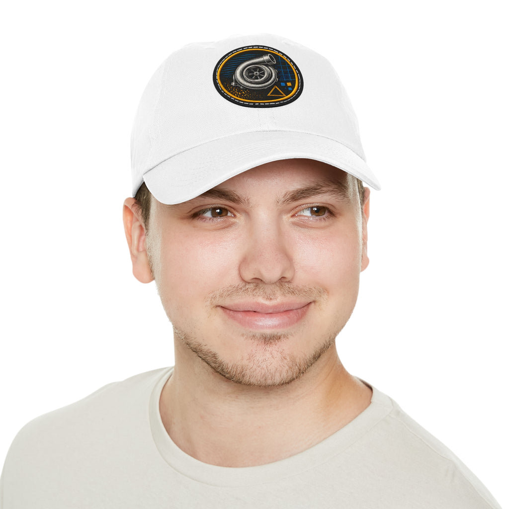 Turbocharger Patch Dad Hat — Racing Engine Mechanics Cap