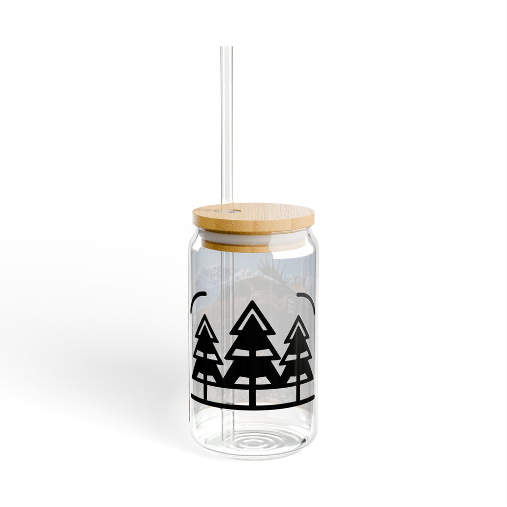 Off-Road Moose Truck Sipper Glass – 16oz Outdoor Adventure Tumbler with Straw