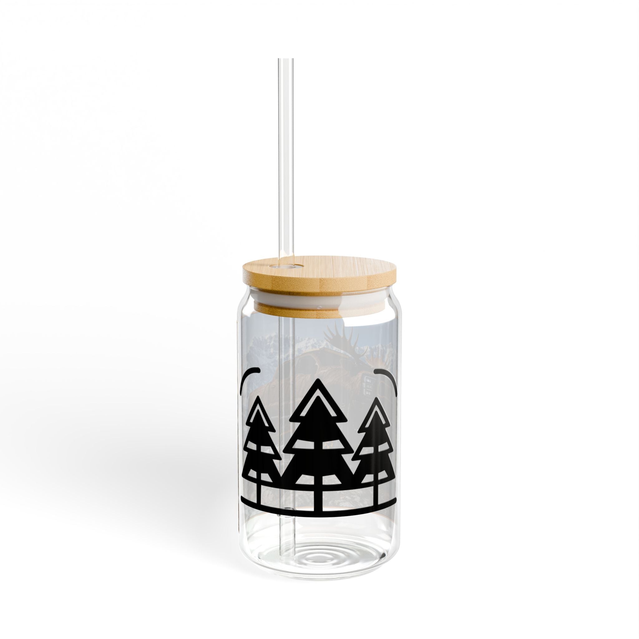 Off-Road Moose Truck Sipper Glass – 16oz Outdoor Adventure Tumbler with Straw