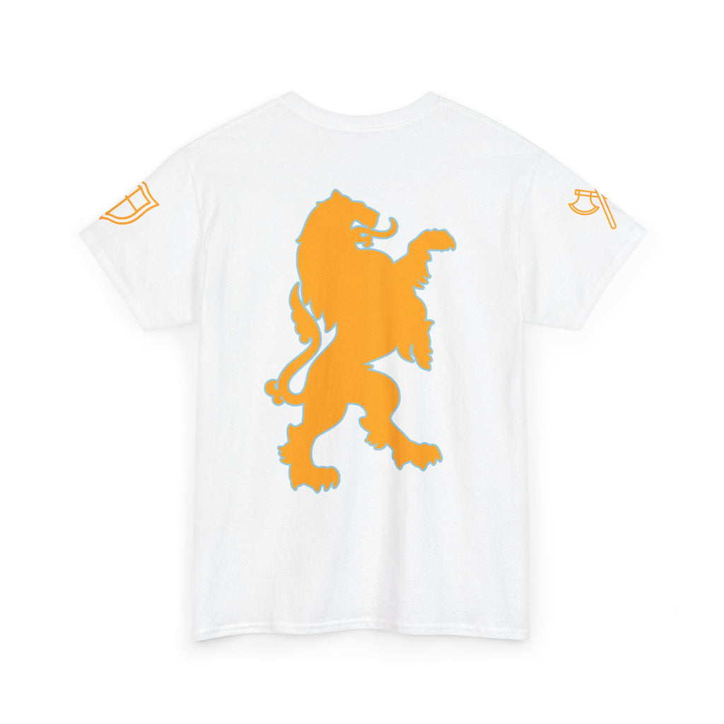 Lion Crest Tee — "Mane Line Auto" Vintage Heraldic Graphic Shirt