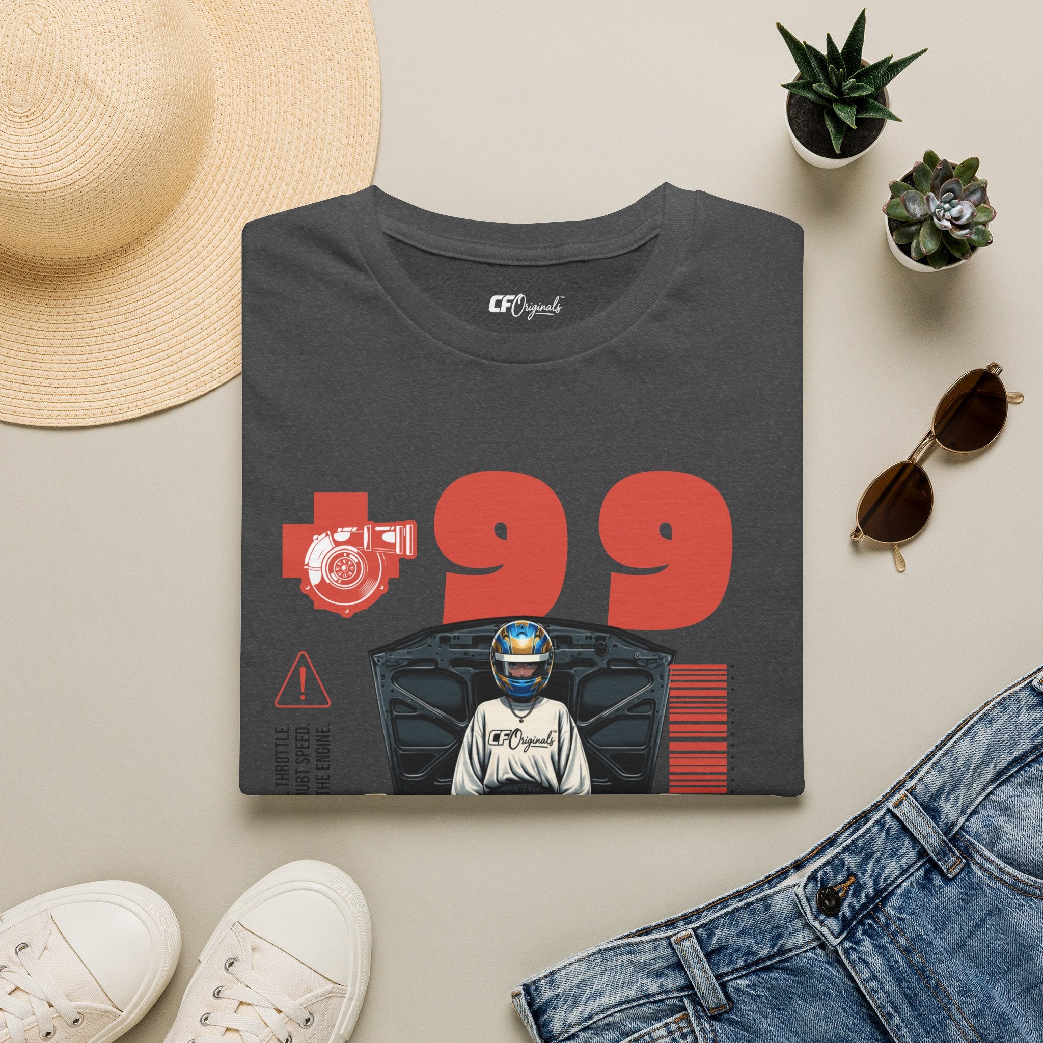 Race-Inspired Graphic T-Shirt — '99 JDM Drift Car Design'