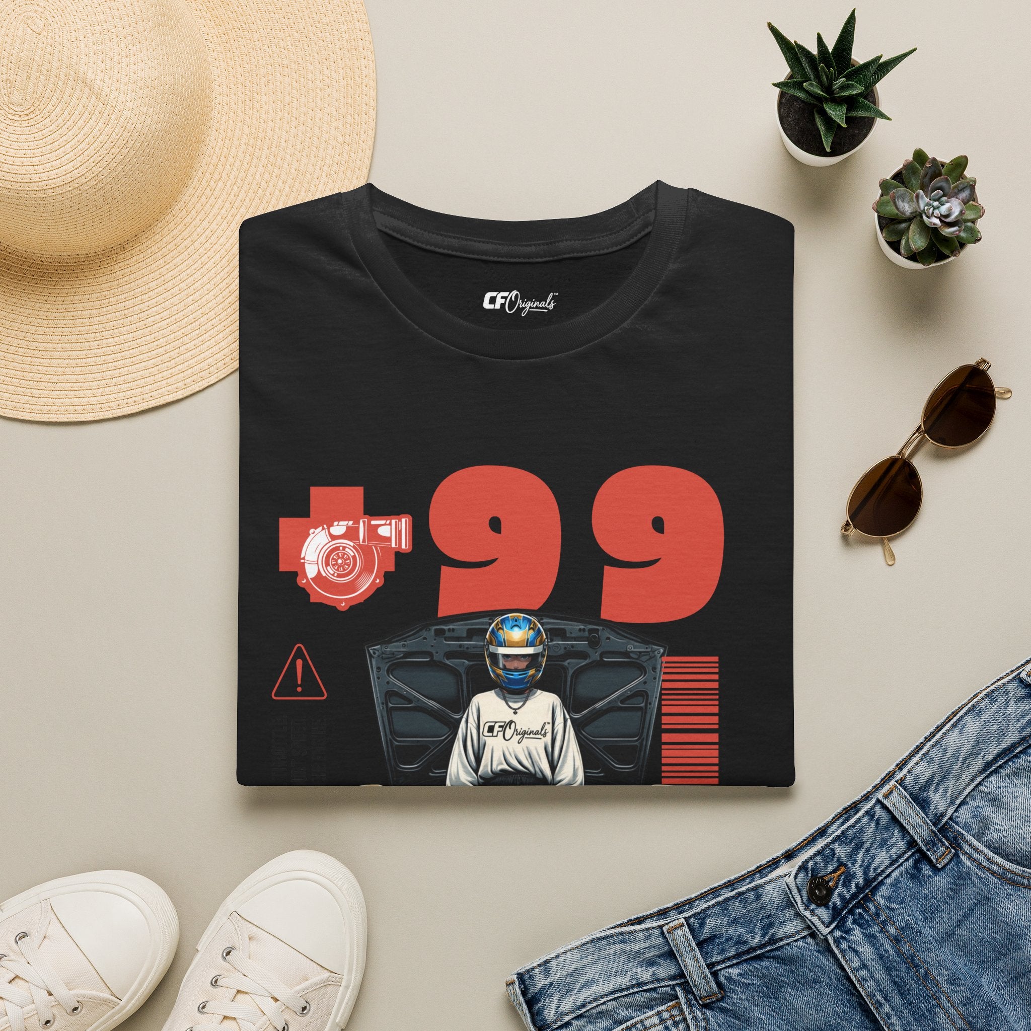 Race-Inspired Graphic T-Shirt — '99 JDM Drift Car Design'