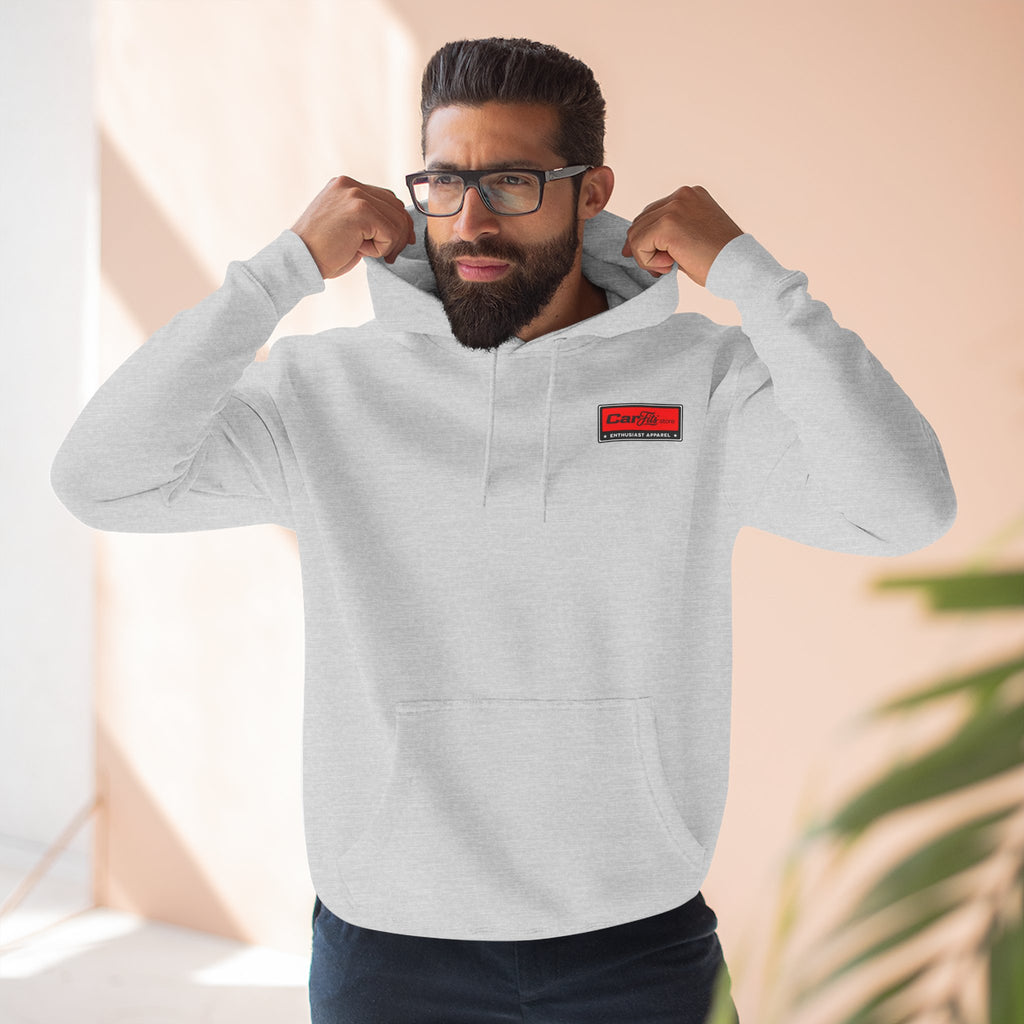 Flatout Garage Fleece Hoodie — Mechanic Shop Logo Pullover