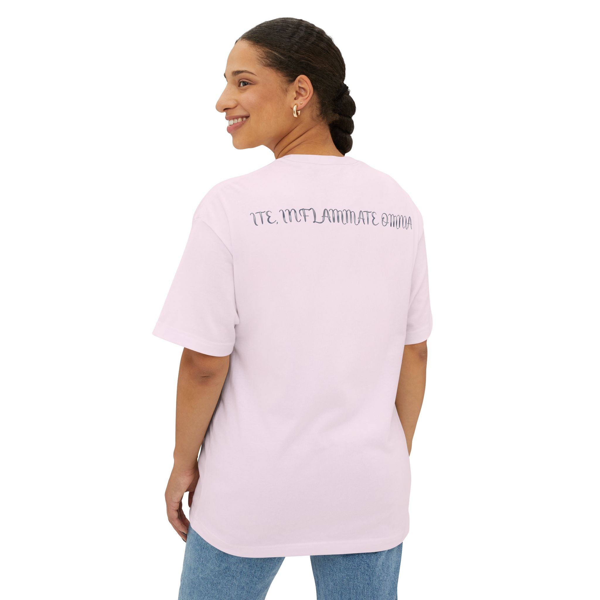 Neon Eye Boxy Tee — Retro Roadside Art Graphic Tee