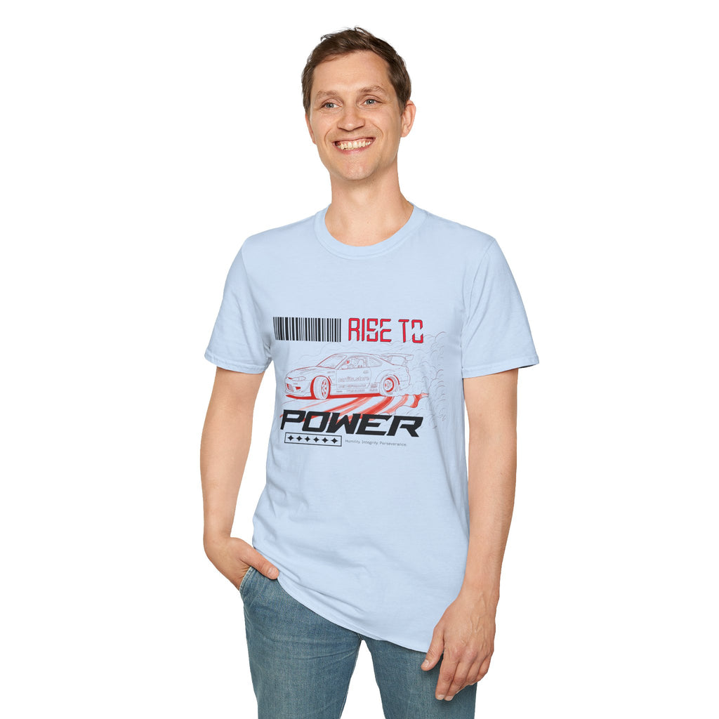 Car Racing T-Shirt — "Rise to Power" Drift Sports Tee