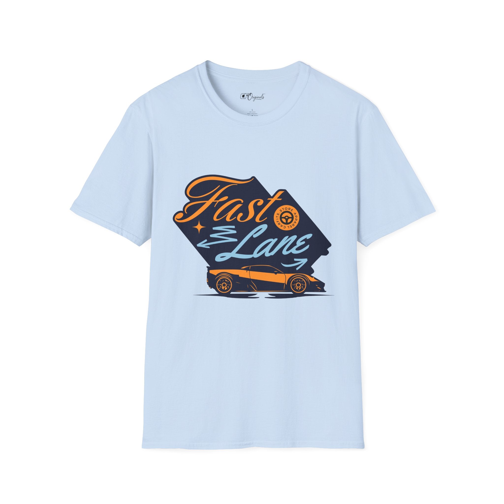 Fast Lane T-Shirt — Retro Racing Car Graphic Tee