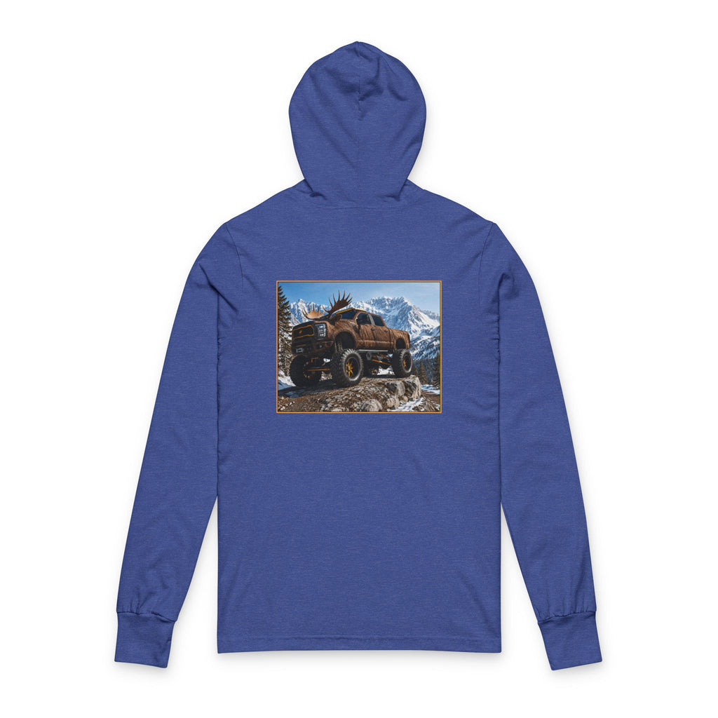 Off-Road Truck Hooded Long Sleeve Tee — Mountain 4x4 Adventure Graphic