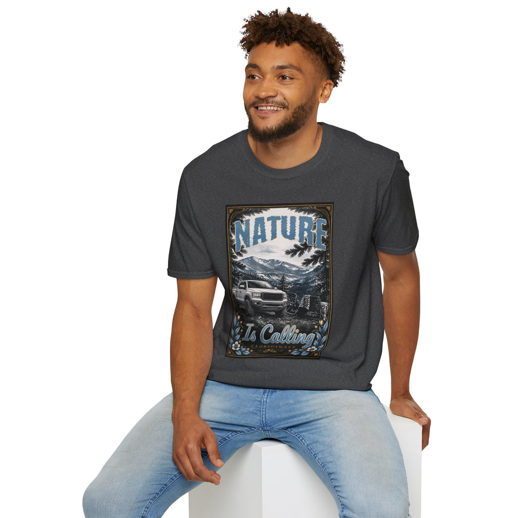 Vintage Mountain Truck T-Shirt — 'Nature' Graphic