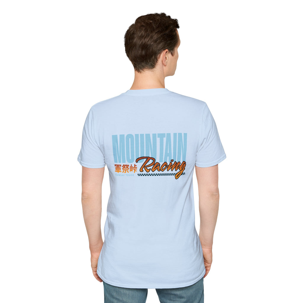 Minimal Orange CF Logo T-Shirt — Subtle Chest & Statement Back Graphic