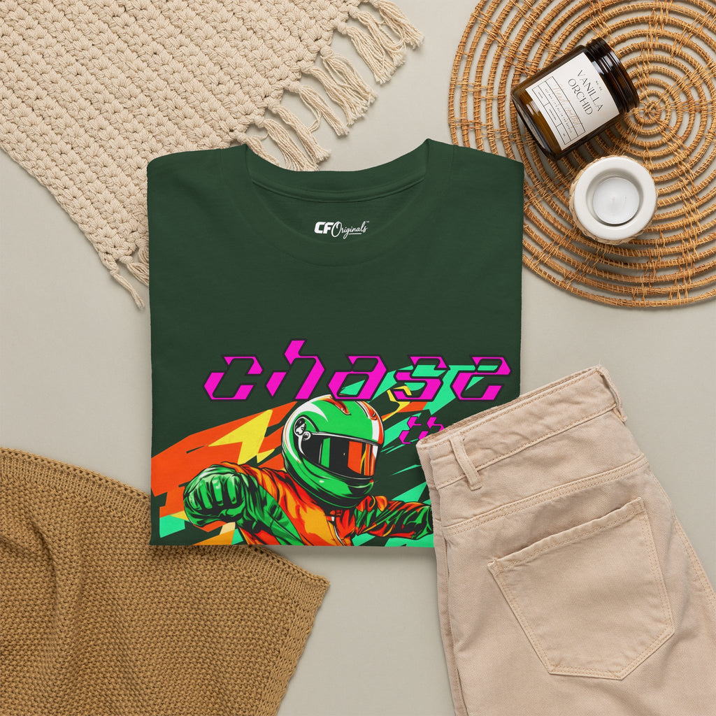 Racing Driver Graphic Tee — "Chase the Apex" Motorsport T‑Shirt