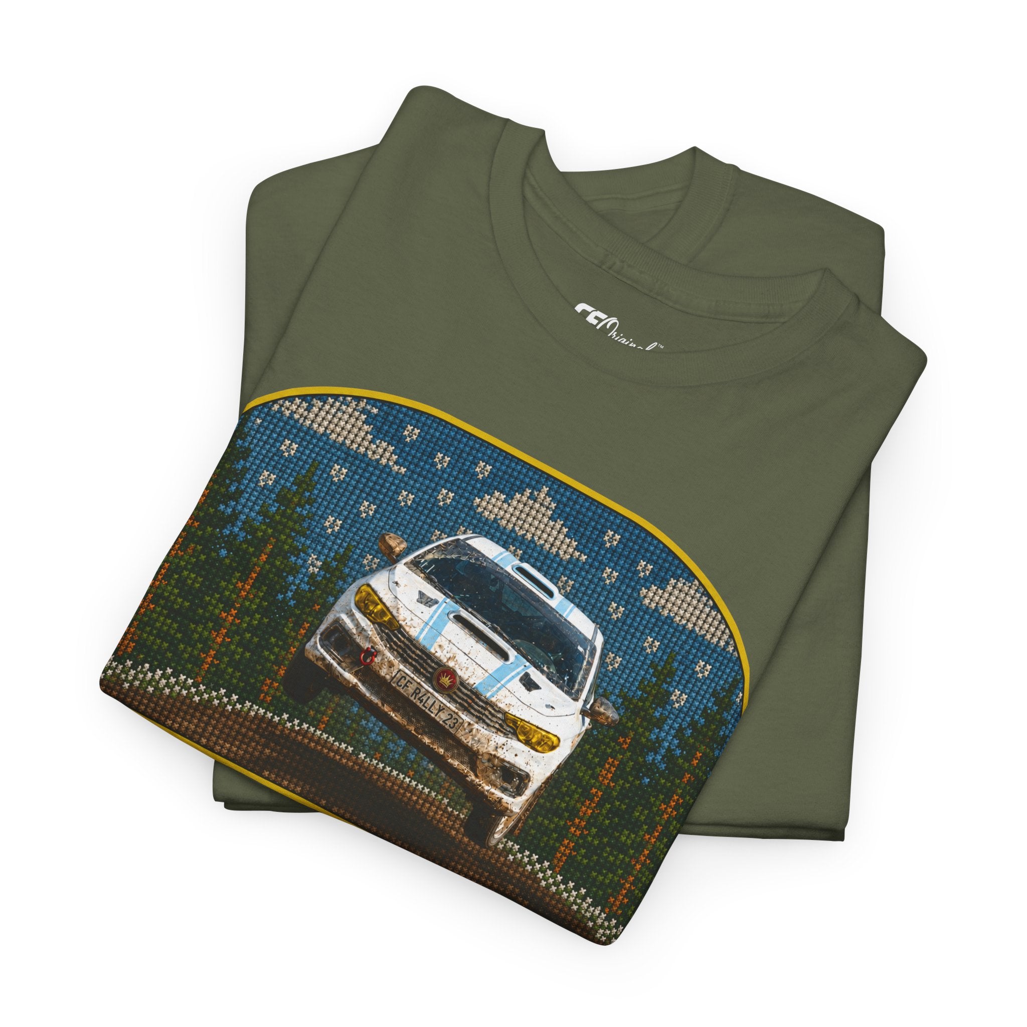 Forest Rally T‑Shirt – 'The Forest Is a Place of Magic' Cross-stitched Style Graphic