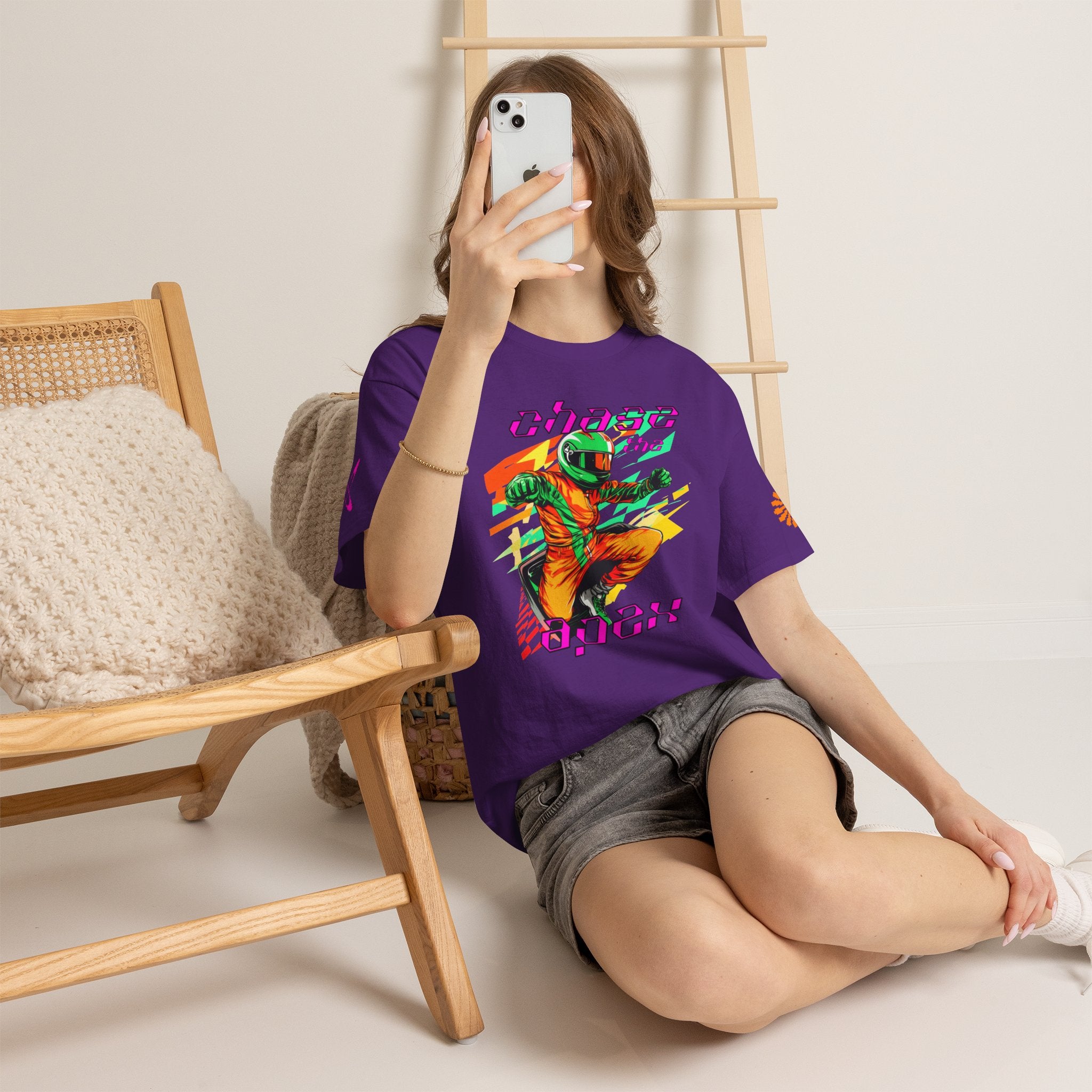 Racing Driver Graphic Tee — "Chase the Apex" Motorsport T‑Shirt