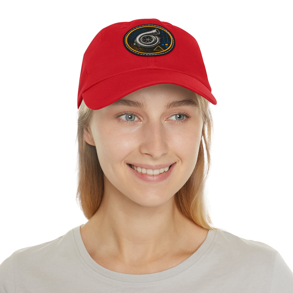 Turbocharger Patch Dad Hat — Racing Engine Mechanics Cap
