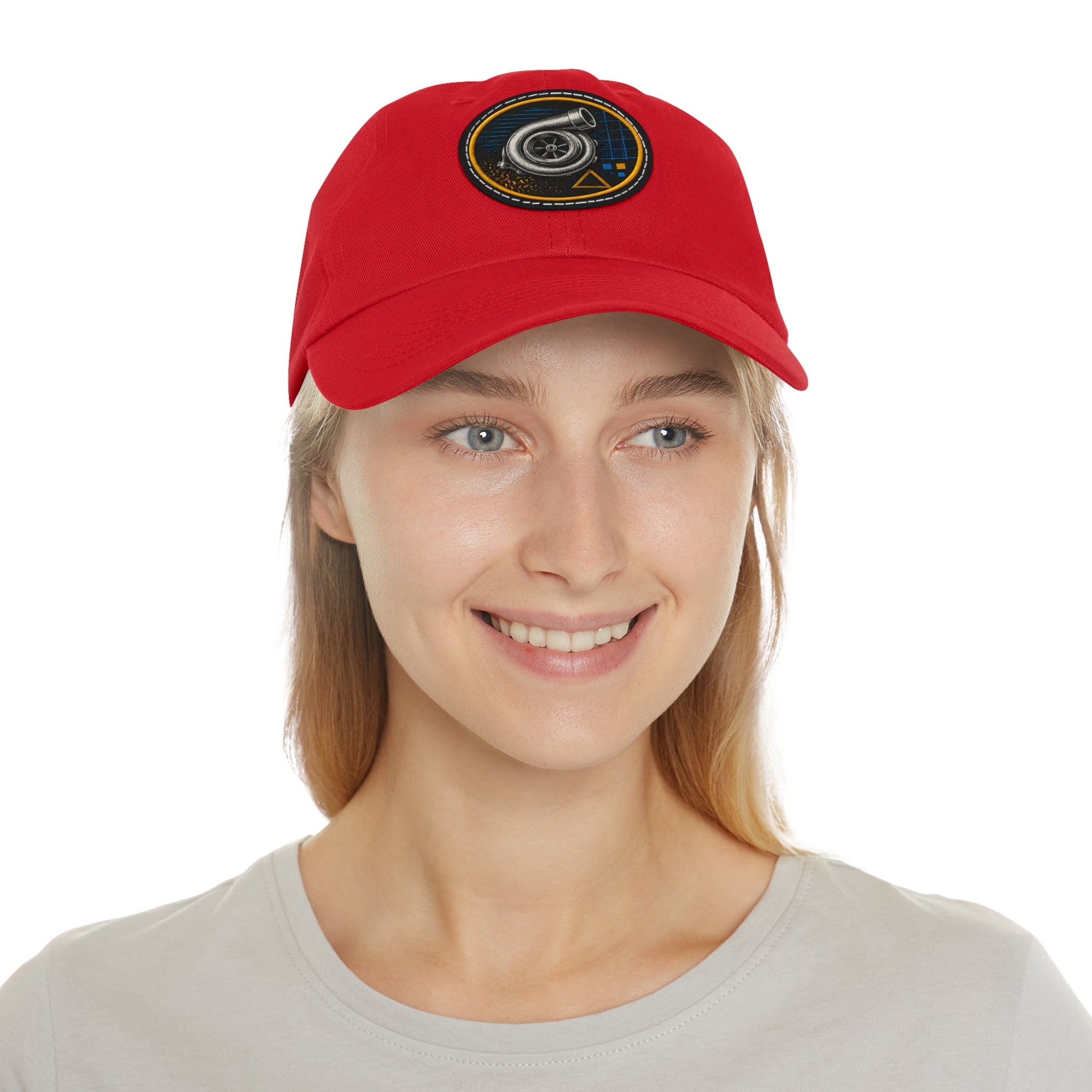 Turbocharger Patch Dad Hat — Racing Engine Mechanics Cap