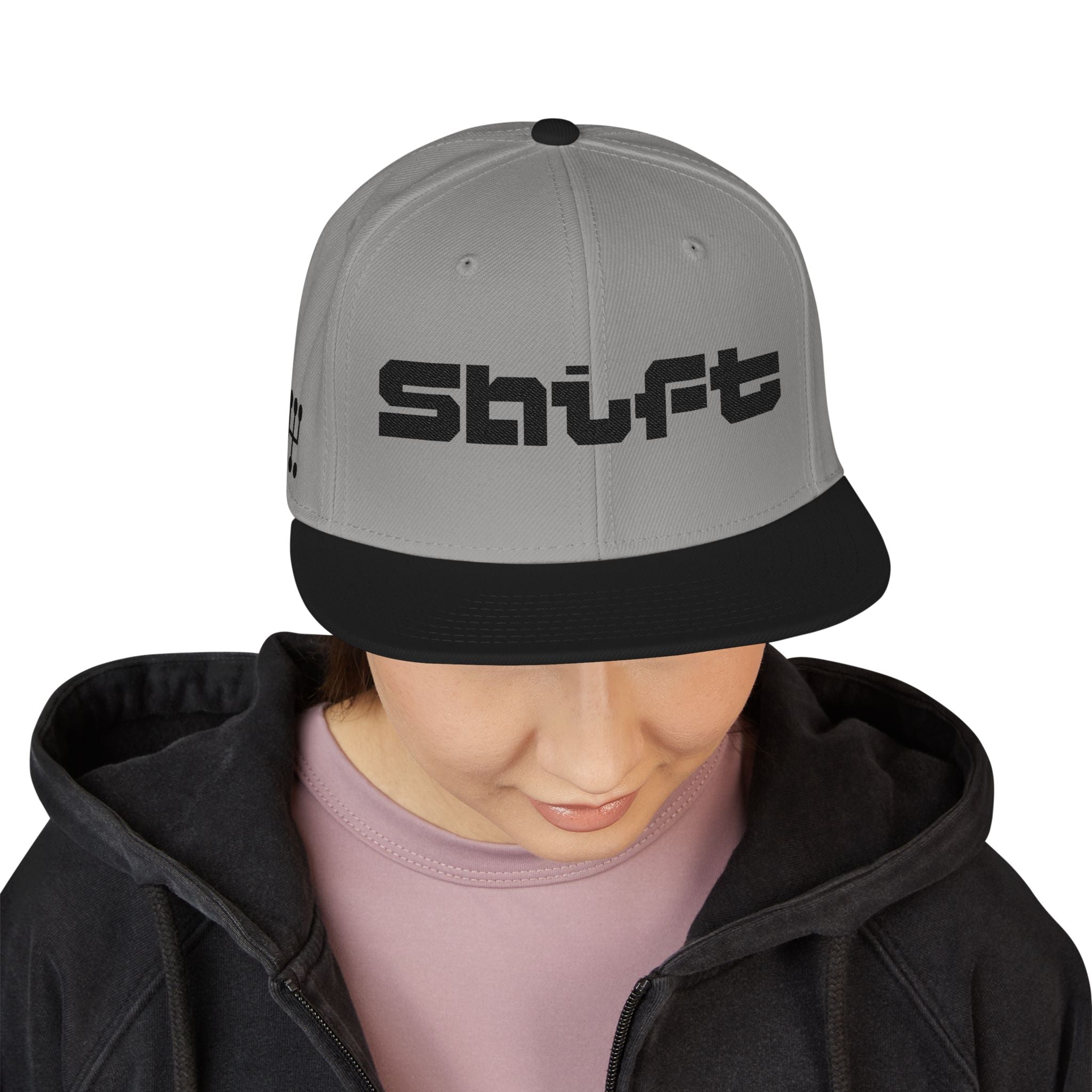 Embroidered 'Shift' Snapback Hat — Motorsport Logos
