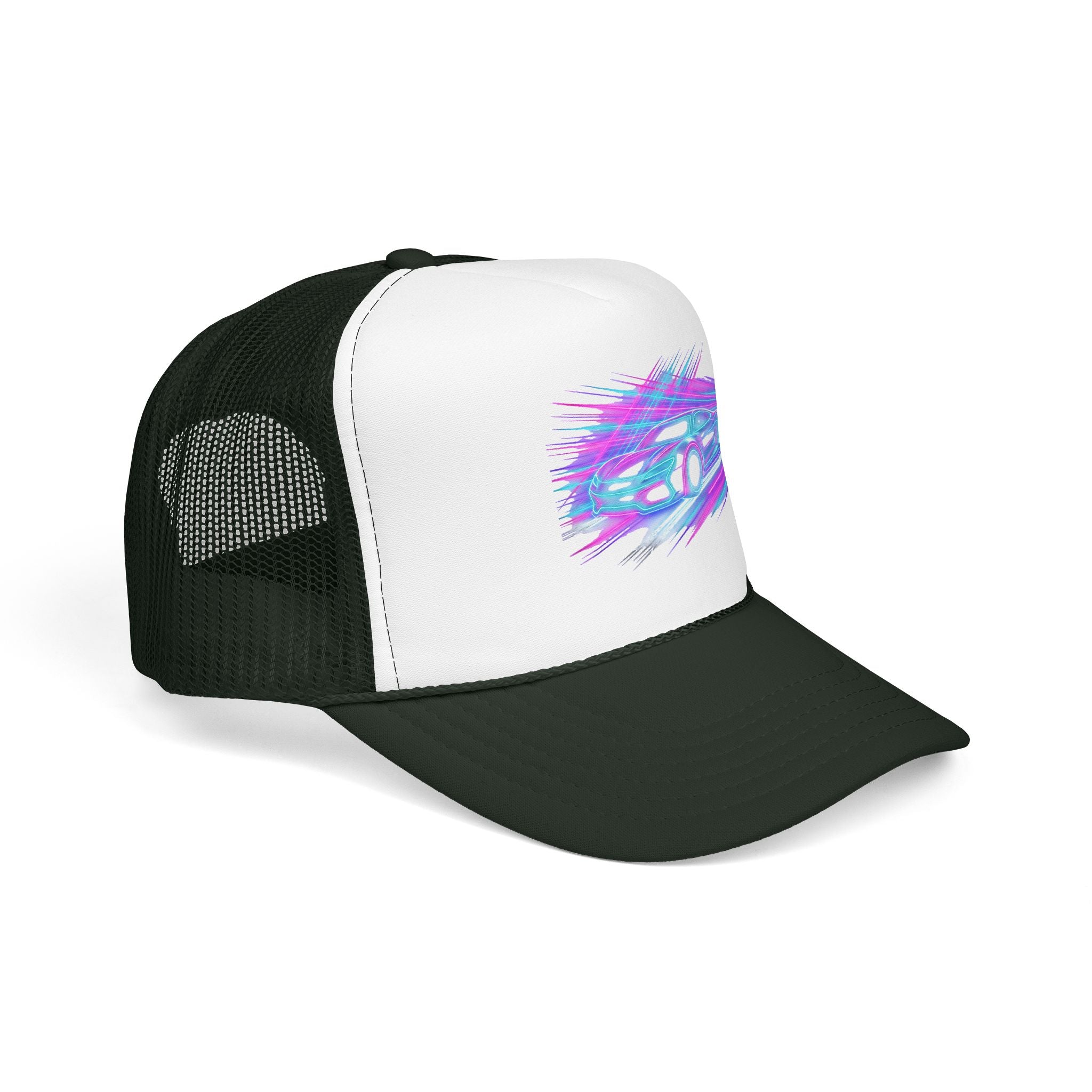 Neon Drift Racing Trucker Hat