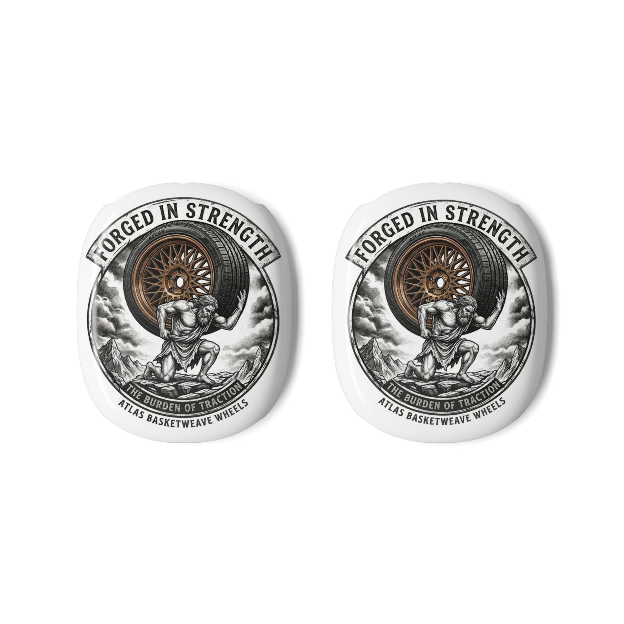 Basketweave Wheels AirPod Max Covers – Mythic Atlas Design