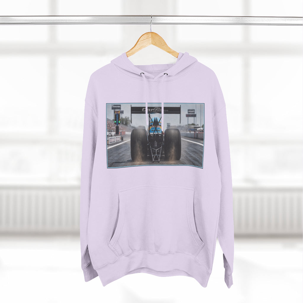 Racing Dragster Hoodie — "Land of 10,000HP" Fleece Pullover