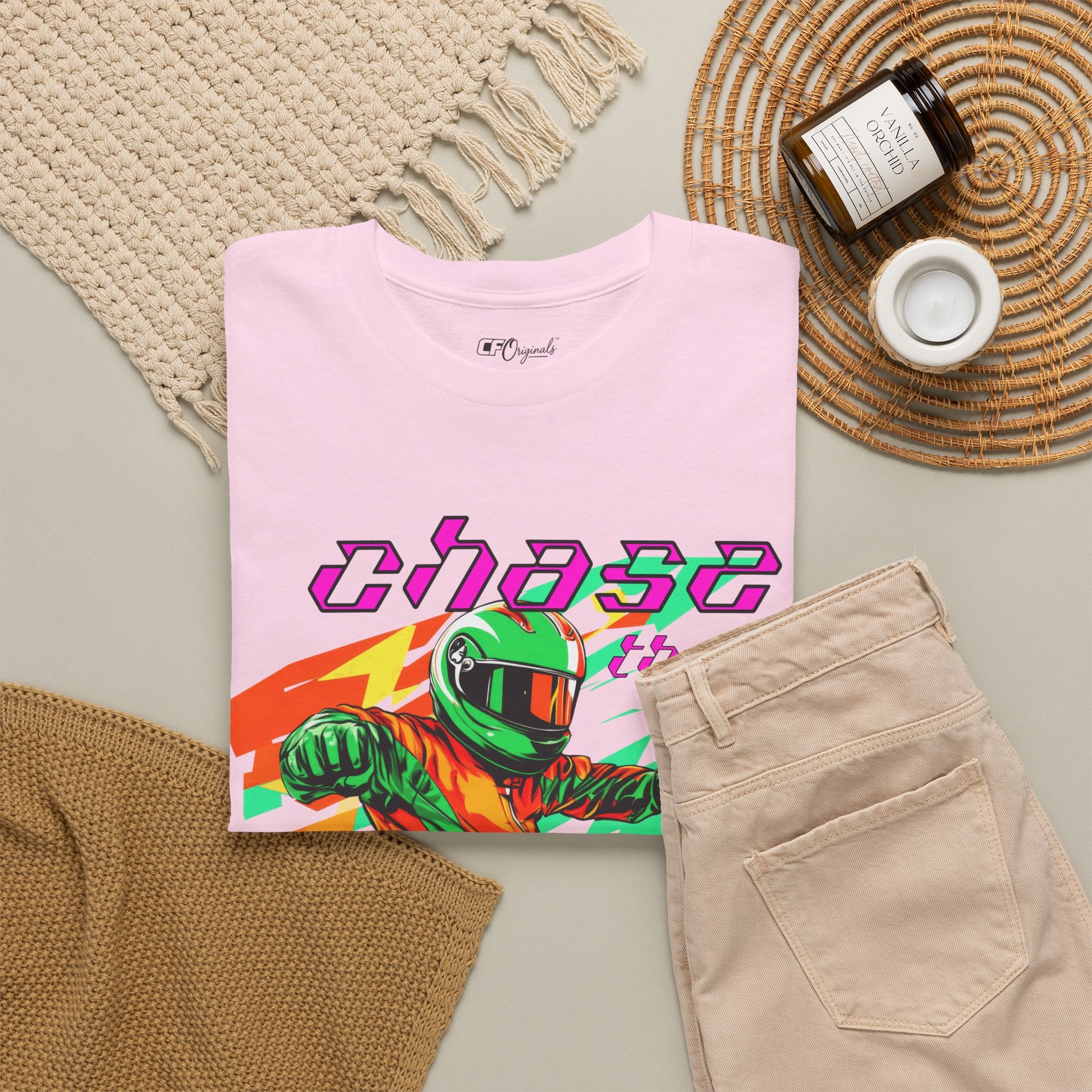 Racing Driver Graphic Tee — "Chase the Apex" Motorsport T‑Shirt