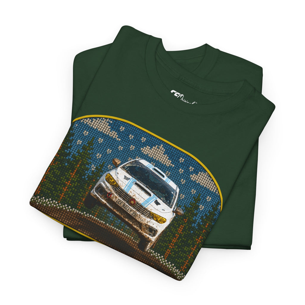 Forest Rally T‑Shirt – 'The Forest Is a Place of Magic' Cross-stitched Style Graphic