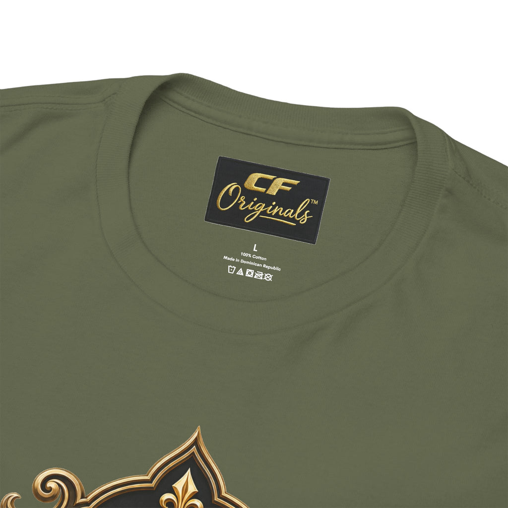Lion Crest Tee — "Mane Line Auto" Vintage Heraldic Graphic Shirt