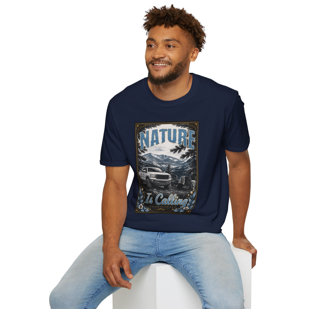 Vintage Mountain Truck T-Shirt — 'Nature' Graphic