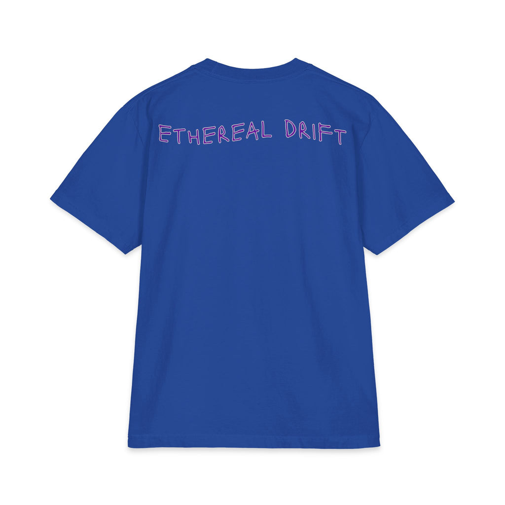 Ethereal Drift Graphic Tee — Neon Dreamscape Mountain Road