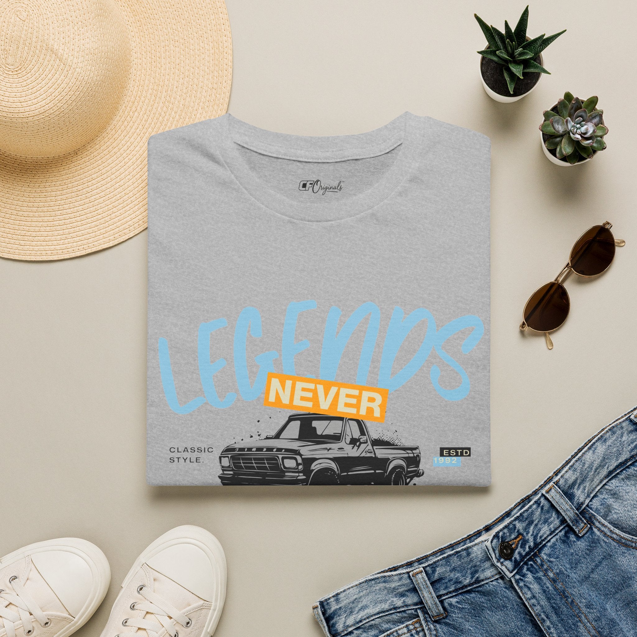 Legends Never Fade T-Shirt — Retro Truck Graphic Tee