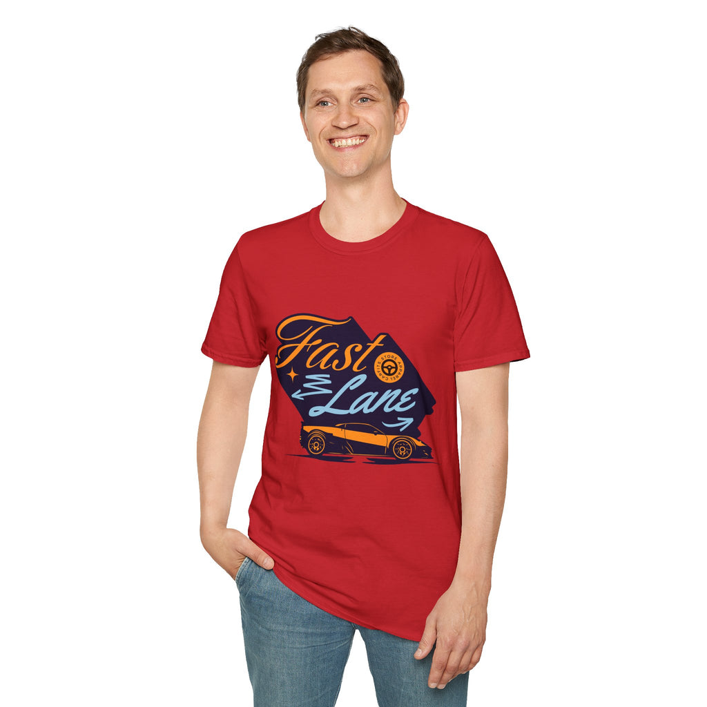 Fast Lane T-Shirt — Retro Racing Car Graphic Tee