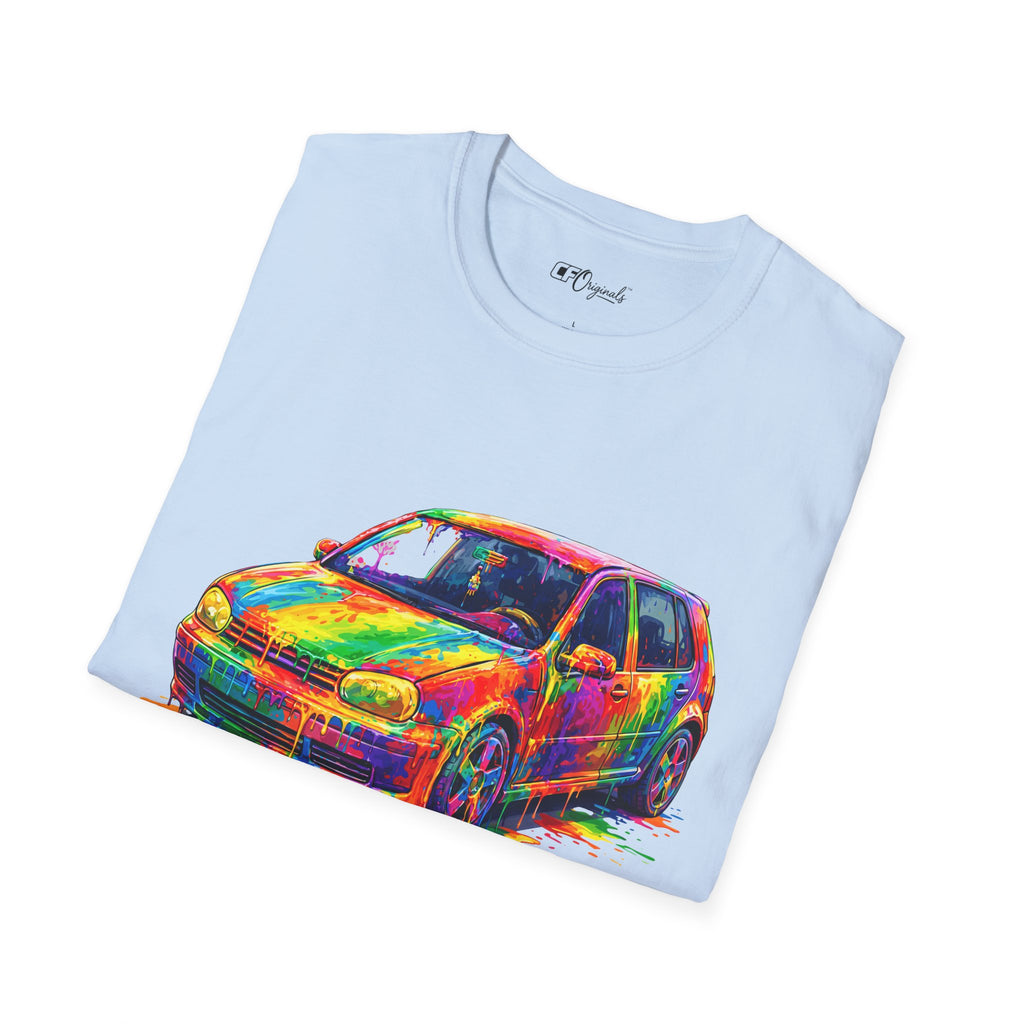 Colorful Hatchback Art Car T-Shirt