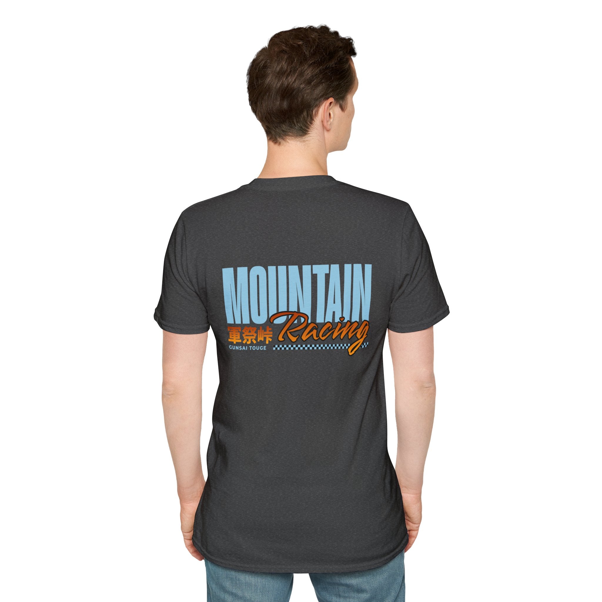 Minimal Orange CF Logo T-Shirt — Subtle Chest & Statement Back Graphic