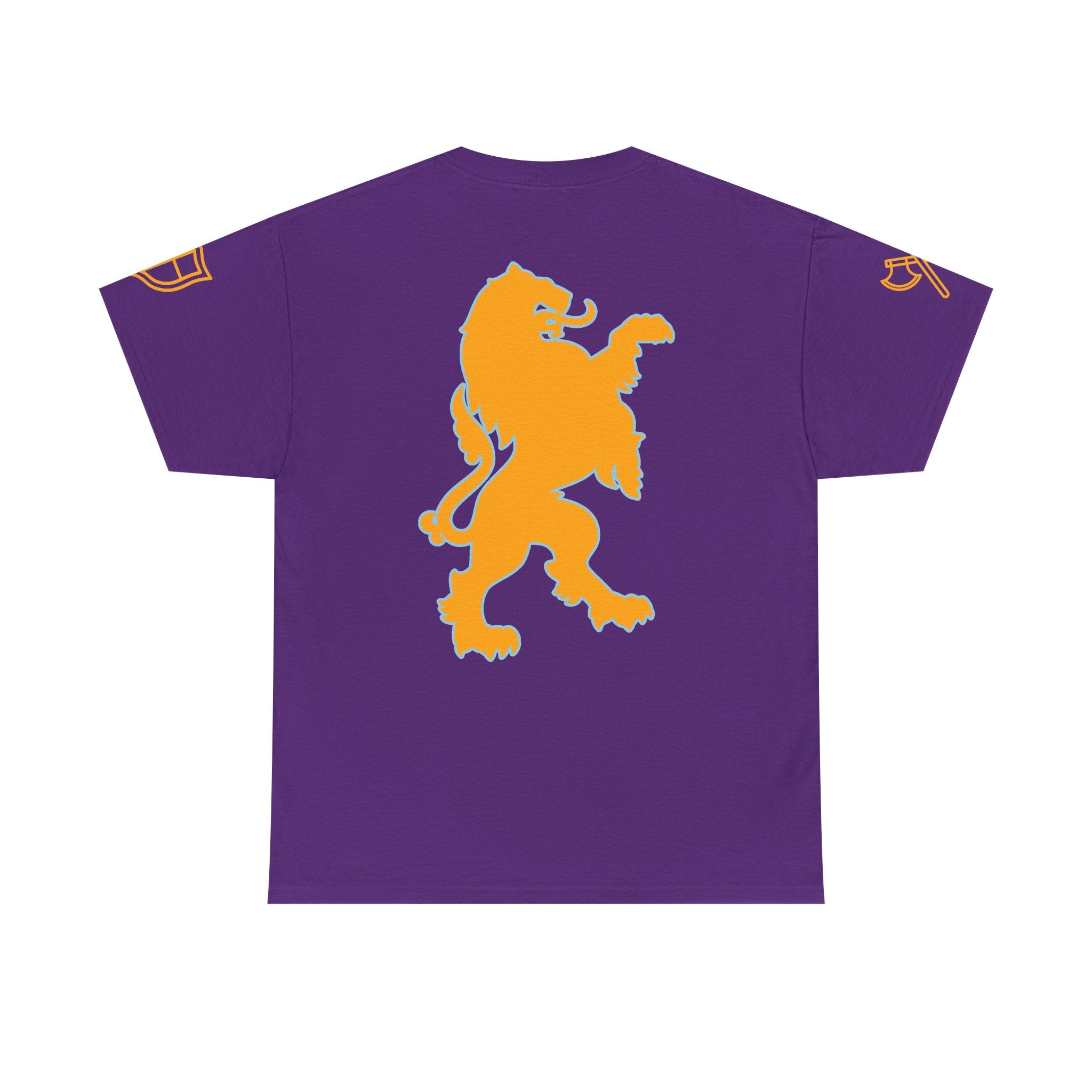 Lion Crest Tee — "Mane Line Auto" Vintage Heraldic Graphic Shirt