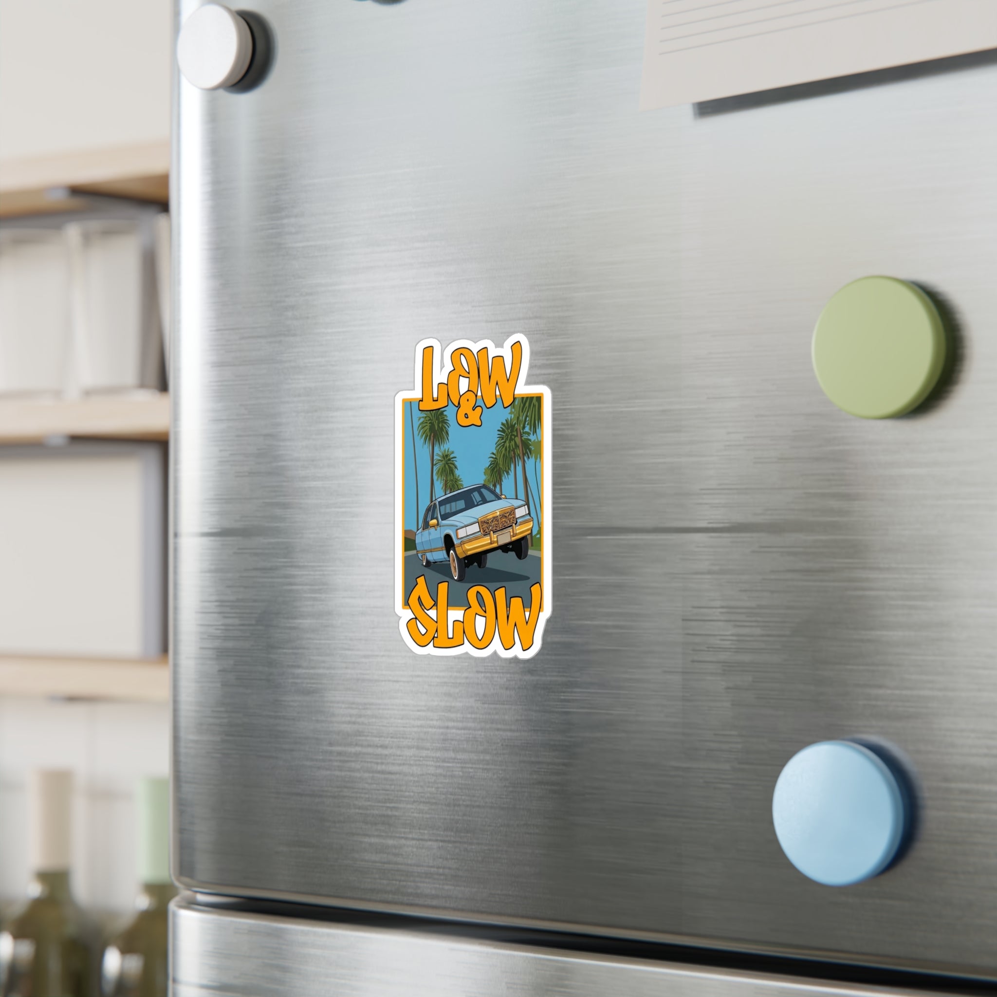 Low & Slow Car Sticker (Small) — Kiss-cut Vinyl