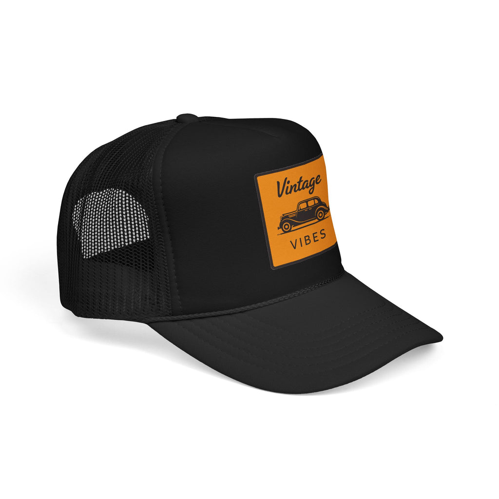 Vintage Vibes Trucker Hat — Retro Car Foam Cap