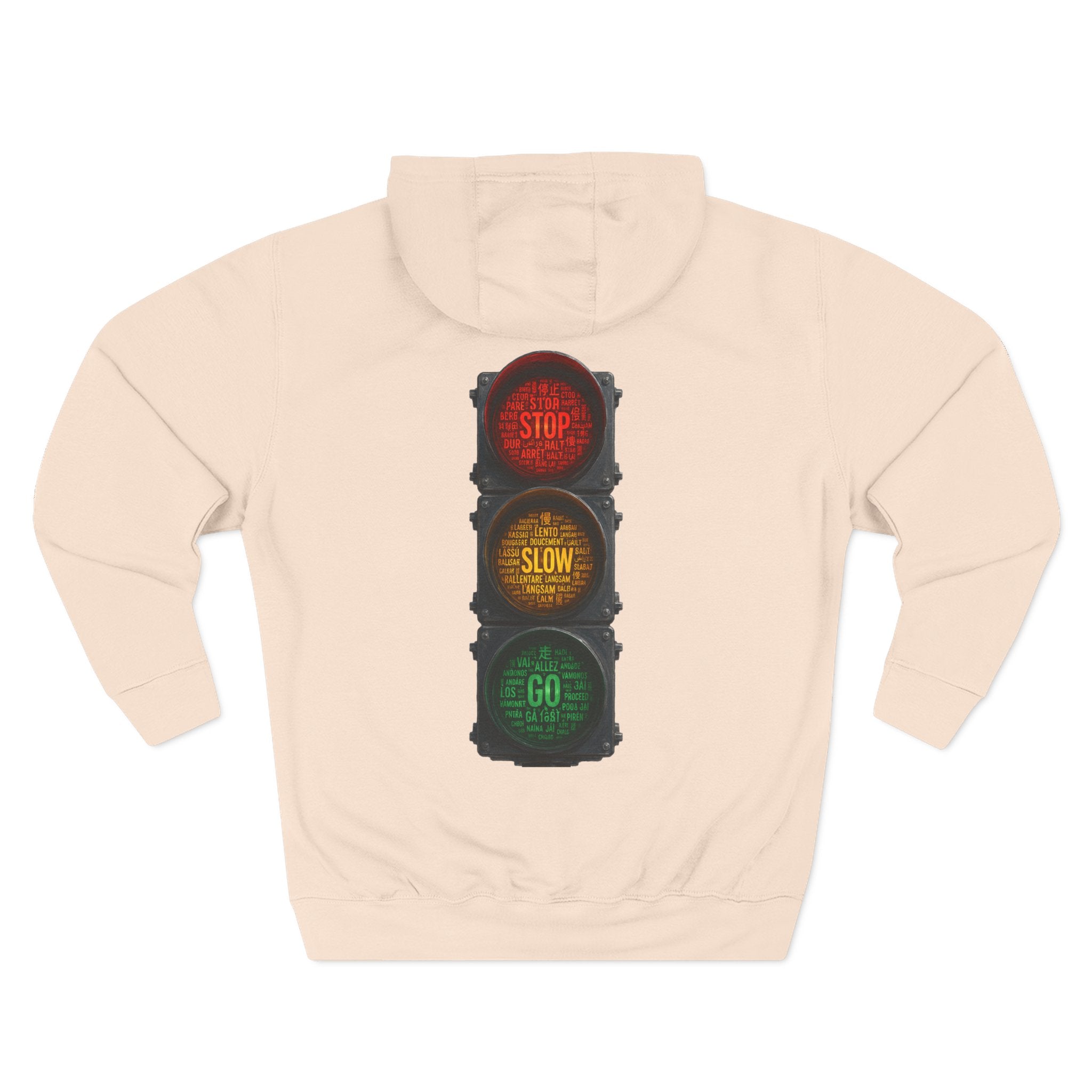 Traffic Light 'Stop Slow Go' Graphic Hoodie
