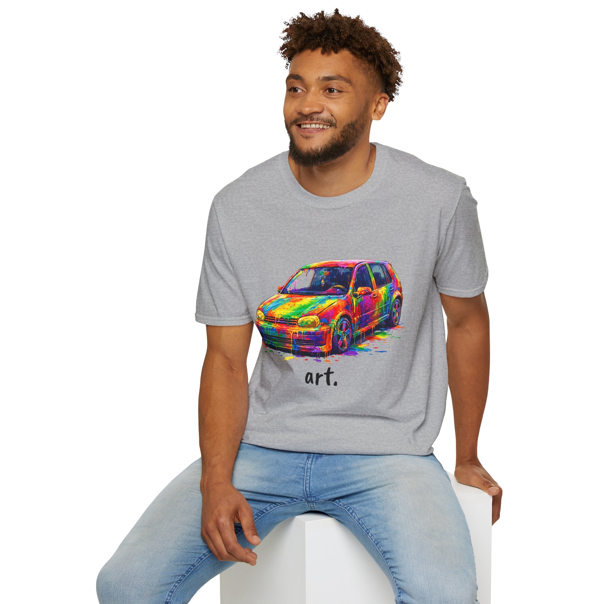 Colorful Hatchback Art Car T-Shirt