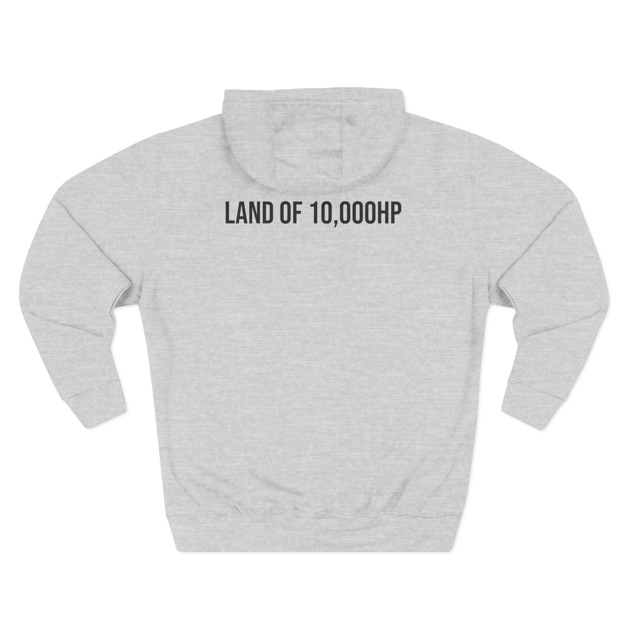 Racing Dragster Hoodie — "Land of 10,000HP" Fleece Pullover
