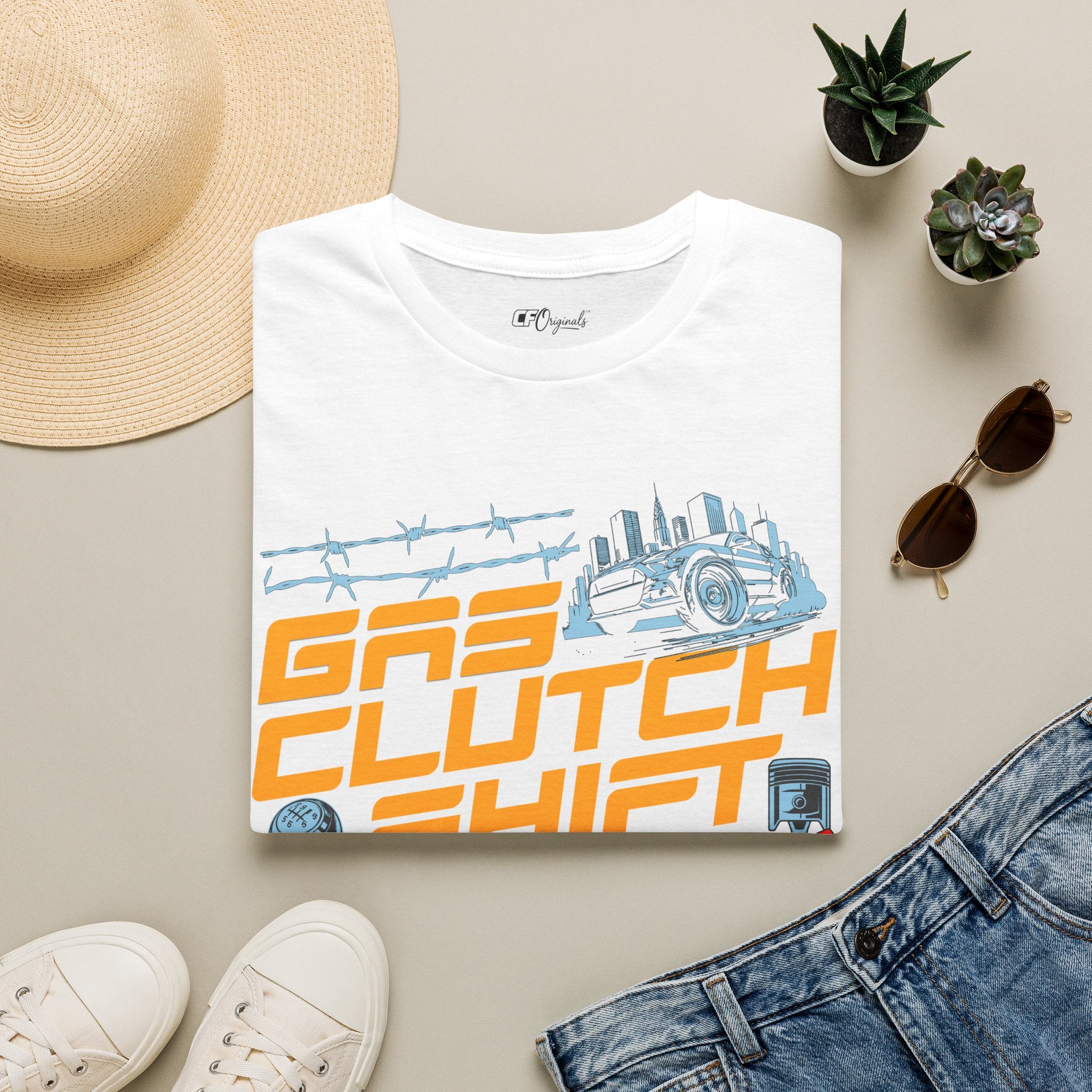 Gas Clutch Shift Tee — Racing Graphic T-Shirt