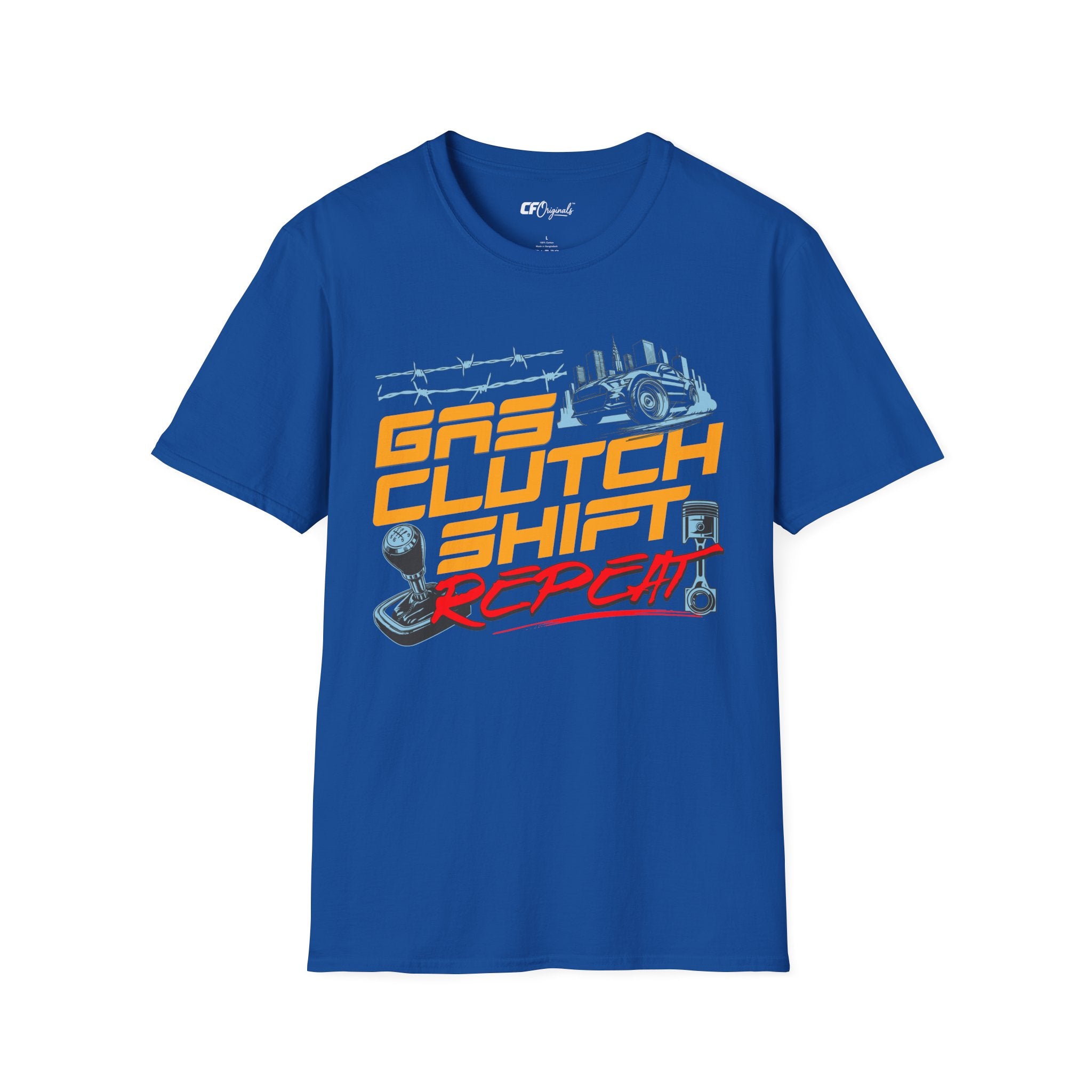 Gas Clutch Shift Tee — Racing Graphic T-Shirt