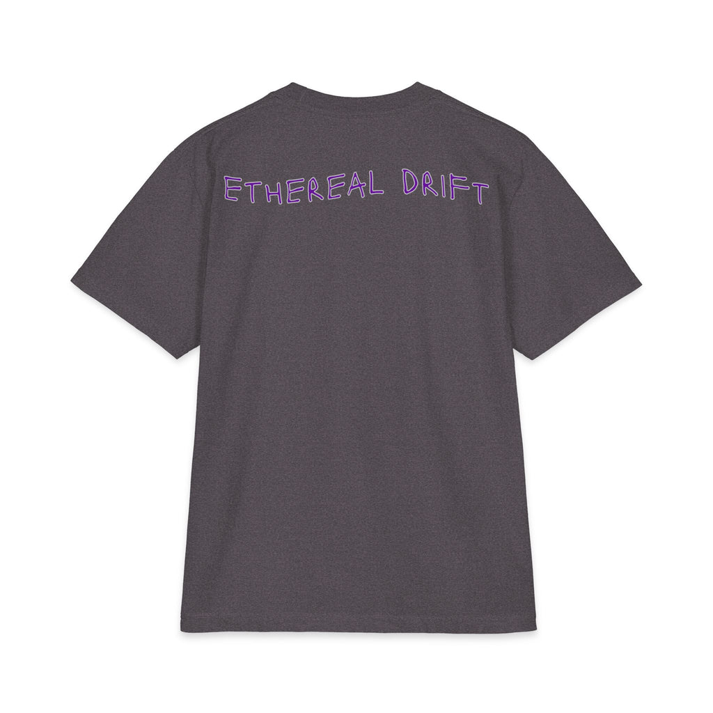 Ethereal Drift Graphic Tee — Neon Dreamscape Mountain Road